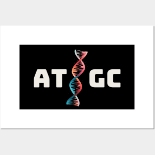 AT / GC, biotechnology, dna strand, molecular biology, gift present ideas Posters and Art